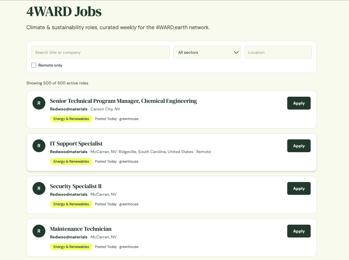 Jobs board